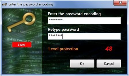 Inserisci la codifica della password