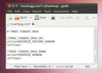 הבא מחוות Macbook מרובות מגע ל- Ubuntu Linux באמצעות TouchEgg