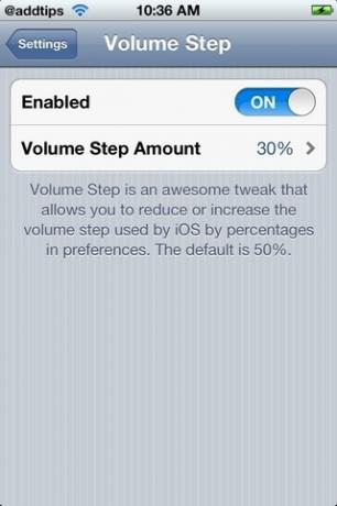 Volume Step Cydia
