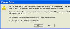Windows XP'nizi Kolayca Kurtarmak İçin Önyükleme Menüsü Seçeneği Olarak “Kurtarma Konsolu” Nasıl Eklenir