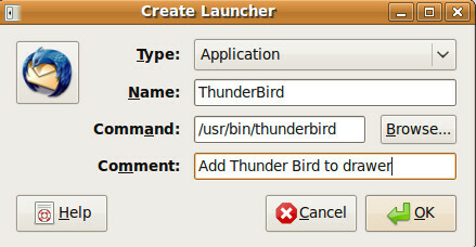 Pridėti „Thunderbird“