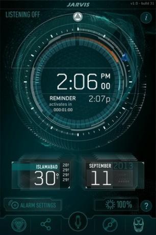 JARVIS iOS Clock