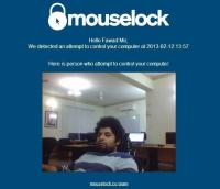 „Mouselock“ užrakina jūsų kompiuterį ir siunčia el. Pašto pranešimus apie nesankcionuotą prieigą