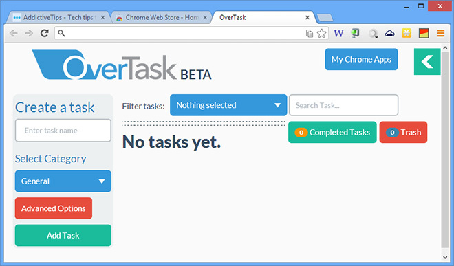 OverTask-Tab-Management-Chrome-Erweiterung