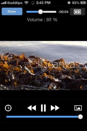 VLC gestikuliert iOS HUD