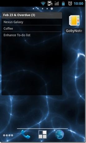 GobyNote-Android-Widget