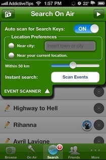 Qué hay en el aire iOS Event Scan
