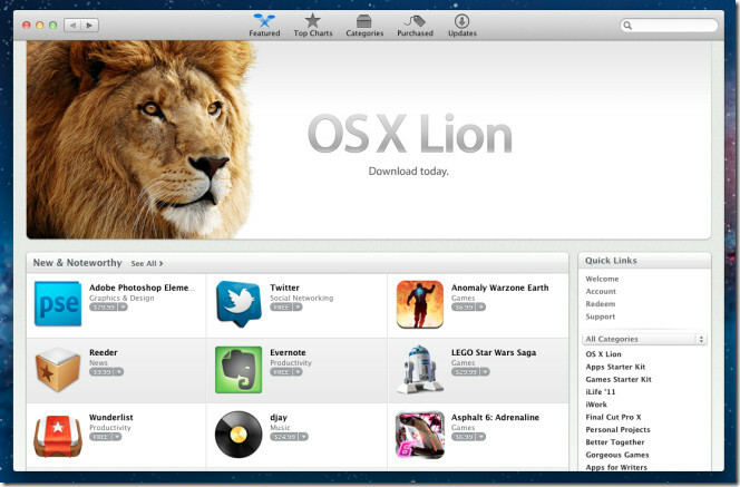 Lion App Store