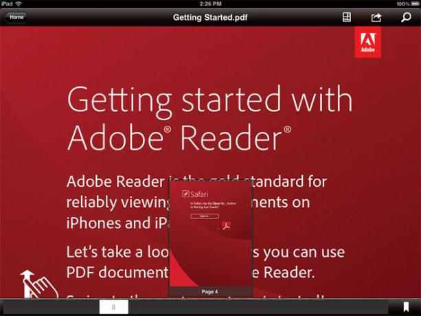 „Adobe Reader“, skirtas „iPhone“ ir „iPad“