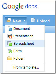 Google Docs Spreadsheet