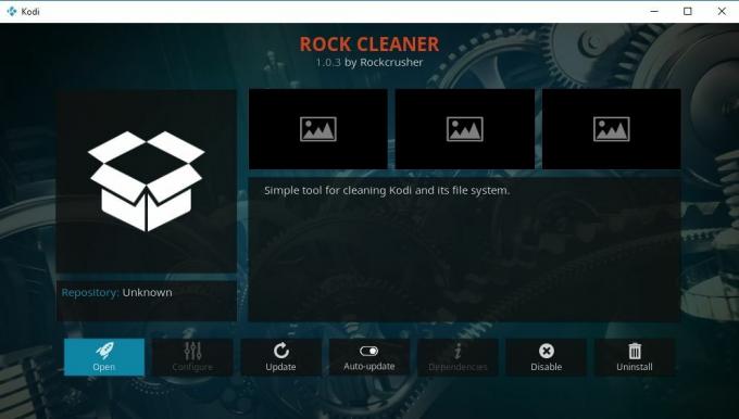 I migliori componenti aggiuntivi di Kodi Wizard 7 - Componente aggiuntivo Rock Cleaner per Kodi