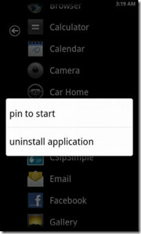 Postavke za Windows Phone Android Lite