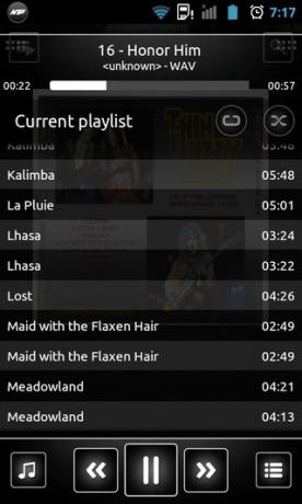 N7-mūzikas atskaņotājs-Android-atskaņošanas saraksts