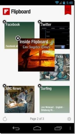 Flipboard-android-Upravljanje