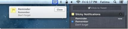Notifiche adesive: promemoria sui pin per il centro notifiche di OS X.