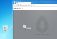 Dra och släpp filer från dator eller webb för att ladda upp på Dropmark-sidfältet [Chrome]