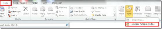 Avviso di notifica IMAP di Outlook 2010