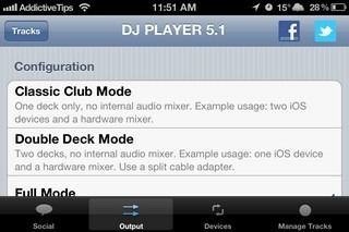 DJ Player iPhone Einstellungen