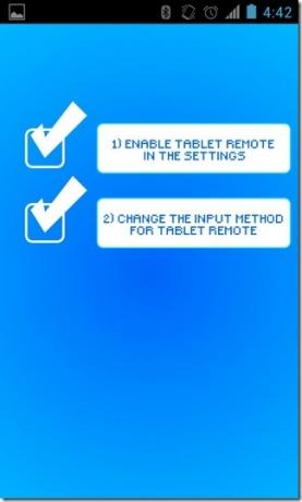 إعداد Tablet-Remote-Android-Setup