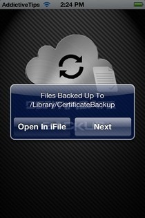 Certificate Backup