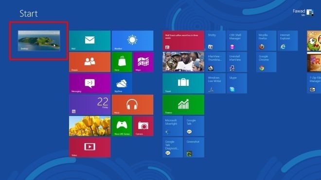 Avvia menu_Windows 8