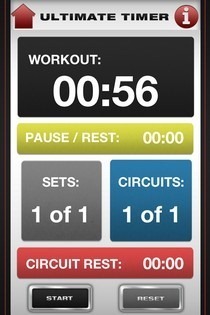 Ultimate Fitness App treniņu taimeris