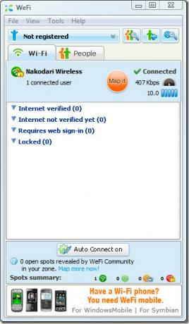 wefi si connette alla rete wireless