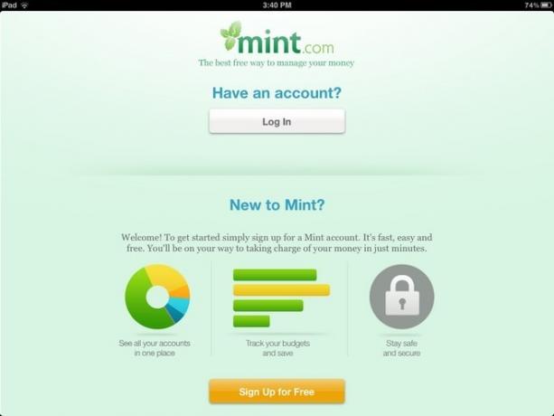 Mint.com na iPada