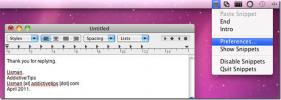 השתמש בקטעי טקסט שמורים במהירות עם Snippets Lite [Mac]
