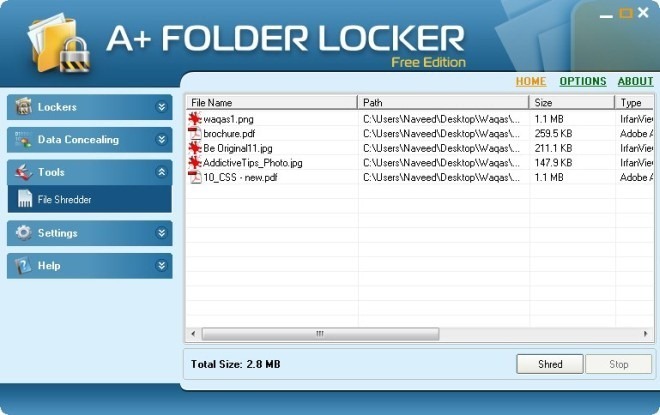 A Folder Locker_Shredder