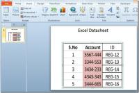 Sluit Excel-spreadsheet in in PowerPoint 2010