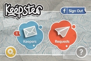 Keepster iOS Home