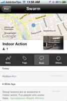 „Swarmly“ siūlo lankytinas vietas, atsižvelgiant į vartotojų atsiliepimus ir veiklą [„iPhone“]