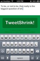 TweetShrink na iOS Automatycznie skraca dłuższe tweety do limitu 140