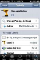 Velciet, lai pārslēgtos starp ziņojumapmaiņas pavedieniem operētājsistēmā iOS, izmantojot MessageSwiper