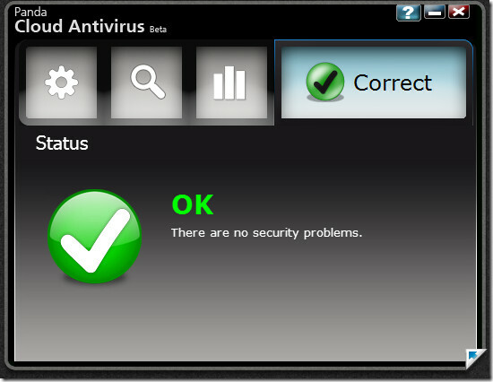 panda cloud antivirus - status