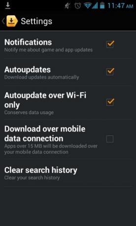 Yandex. Store-Android-Settings