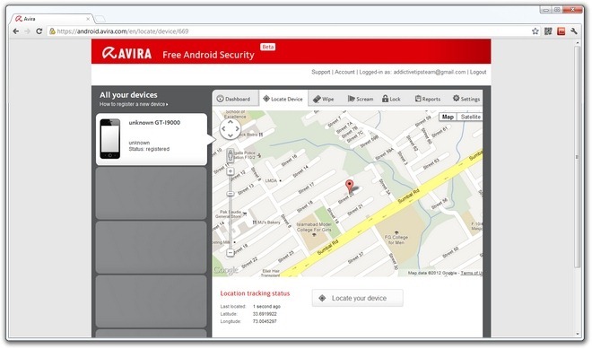 Avira-Android-Web-Console-Find