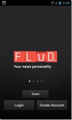 FLUD-News-Android-Pålogging