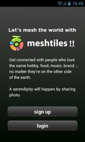 meshtiles-Android-apper-Pålogging