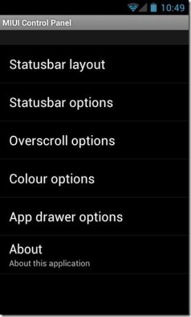 Πίνακας ελέγχου MIUI-4-Launher-Port-Android-Control