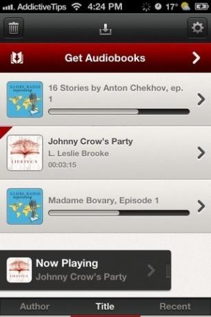 Audiolibros HQ iOS Inicio