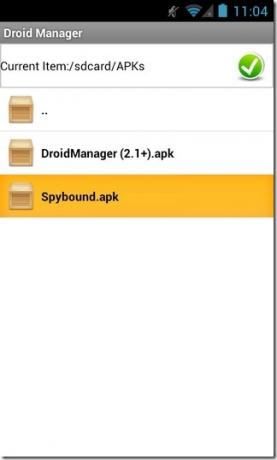 „Droid-Manager“, „Android-App2“