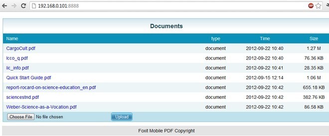 Foxit Mobile PDF -työpöytä
