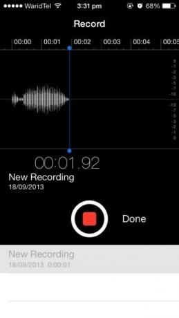 Spraakmemo iOS 7