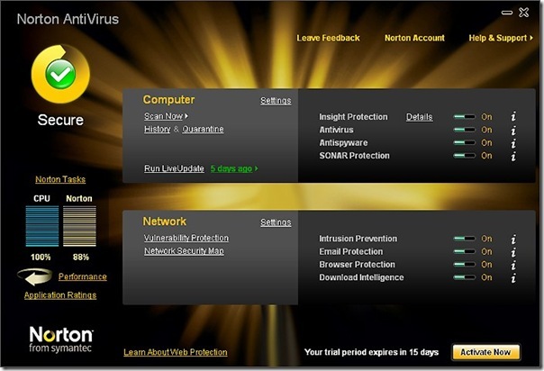 برنامج Norton Antivirus 2010