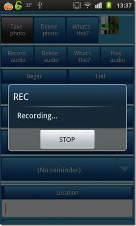 ClickCal-record audio