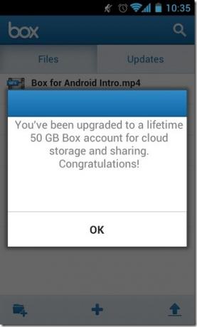 Box-50GB-frissítés Android-siker