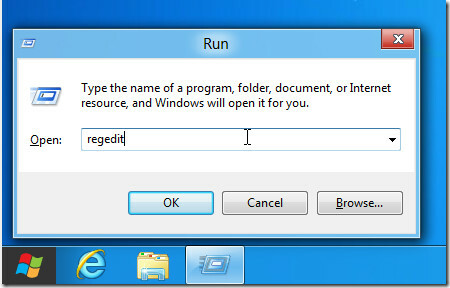 Windows 8 regedit'i