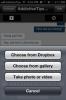 Czat i udostępnianie plików Dropbox pobliskim użytkownikom iPhone'a za pomocą ProxToMe